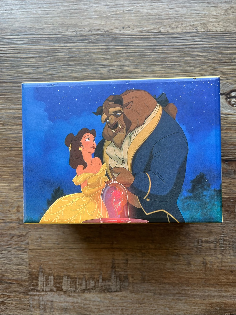 Disney Beauty and the Beast Yellow Trim Collectible Jewelry Box